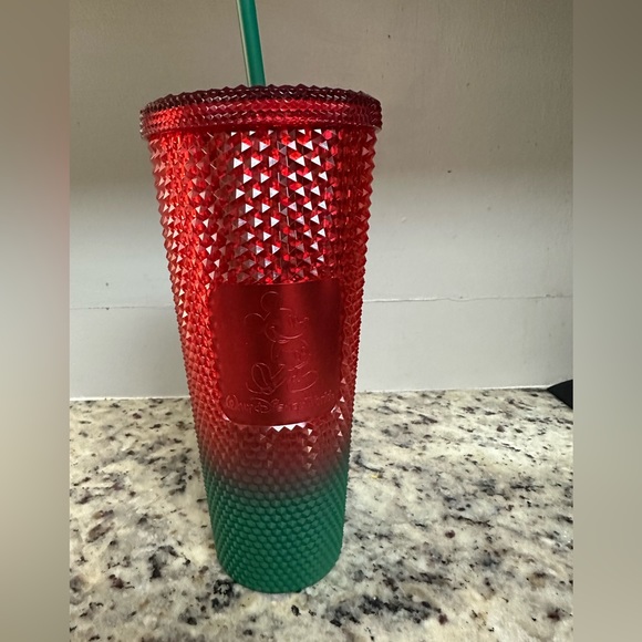 COPY - Disney Starbucks 2022 Christmas Ombré Red/Green Tumbler - Picture 2 of 4
